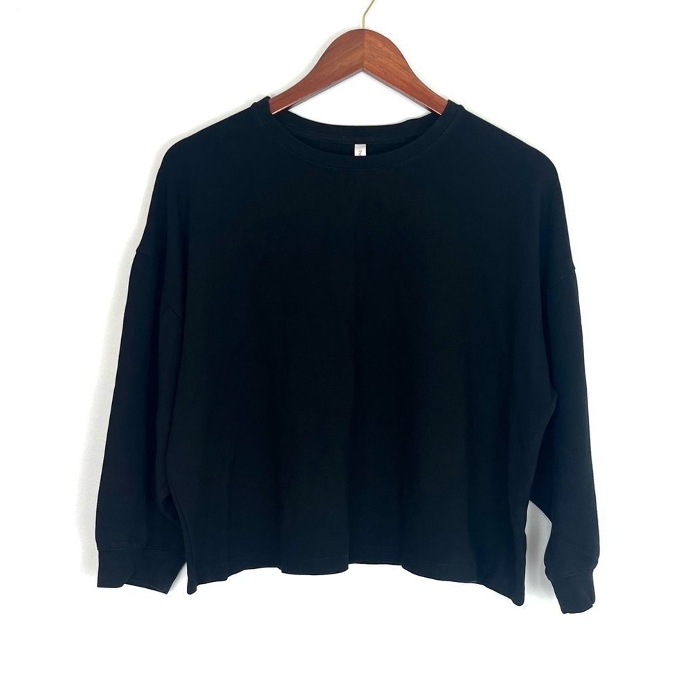 Aritzia The Group Babaton Basic Crewneck Sweatshirt Black Size 2